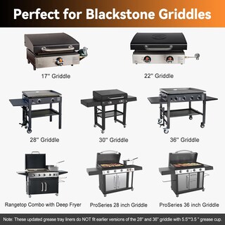 Foto 3 | Foto 3 | Forros Para Copa De Grasa Shinestar Para Parrilla Blackstone De 17 A 36 Pulgadas - Venta Internacional.