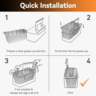 Foto 5 | Foto 5 | Forros Para Copa De Grasa Shinestar Para Parrilla Blackstone De 17 A 36 Pulgadas - Venta Internacional.