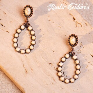 Foto 6 | Foto 6 | Pendientes Rústicos Couture Western Turquesa Rce-1048wt Para Mujeres - Venta Internacional.