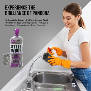 Foto 2 | Foto 2 | Almohadillas De Lana De Acero Pandora #3 Extra Gruesas De Grado 16 - Venta Internacional.