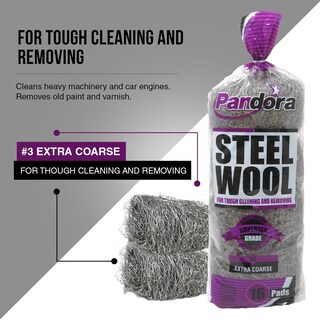 Foto 5 | Foto 5 | Almohadillas De Lana De Acero Pandora #3 Extra Gruesas De Grado 16 - Venta Internacional.