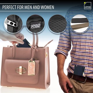 Foto 3 | Foto 3 | Riñonera De Viaje Con Bloqueo Rfid Lewis N. Clark Negra - Venta Internacional.