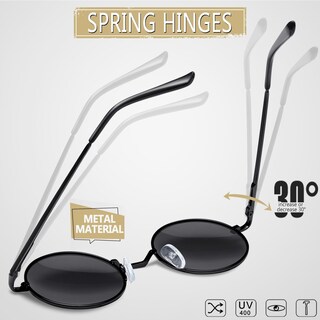 Foto 5 | Foto 5 | Joopin Gafas De Sol Pequeñas Redondas Polarizadas Uv400 De Metal - Venta Internacional.