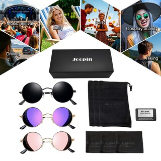 Foto 6 | Foto 6 | Joopin Gafas De Sol Pequeñas Redondas Polarizadas Uv400 De Metal - Venta Internacional.