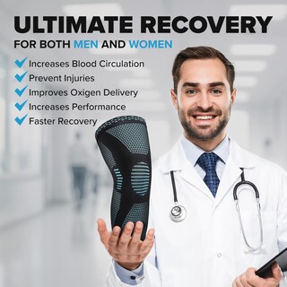 Foto 4 | Foto 4 | Manga De Compresión Para Rodilla Powerlix Para Dolor De Rodilla (par) - Venta Internacional.