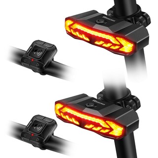 Foto 1 | Foto 1 | Luz Trasera Para Bicicleta Wsdcam Con Luces Direccionales Luz De Freno Y Bocina - Venta Internacional.