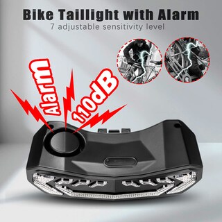 Foto 4 | Foto 4 | Luz Trasera Para Bicicleta Wsdcam Con Luces Direccionales Luz De Freno Y Bocina - Venta Internacional.