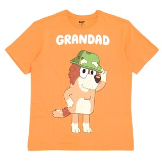 Foto 1 | Foto 1 | Camiseta Bluey Abuelo Para Hombre Naranja Pequeña - Venta Internacional.