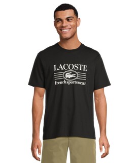Foto 1 | Foto 1 | Remera Lacoste Para Hombre Con Cuello Redondo Manga Corta Y Corte Clásico En Negro - Venta Internacional.