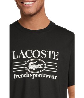 Foto 4 | Foto 4 | Remera Lacoste Para Hombre Con Cuello Redondo Manga Corta Y Corte Clásico En Negro - Venta Internacional.