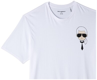 Foto 3 | Foto 3 | Remera Karl Lagerfeld Paris Clásica Con Personaje Karl Blanca - Venta Internacional.