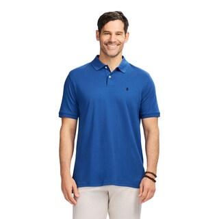 Foto 1 | Foto 1 | Camiseta Polo Izod De Manga Corta Interlock Para Hombre En Azul Verdadero - Venta Internacional.