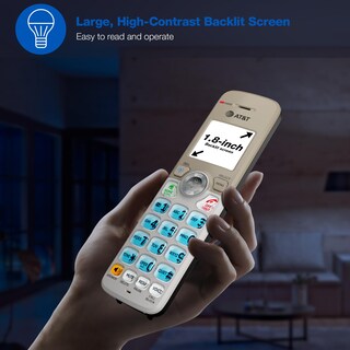 Foto 6 | Foto 6 | Teléfono Inalámbrico Para Hogar At&t Dect 6.0 Con Contestadora Y 4 Handsets - Venta Internacional.