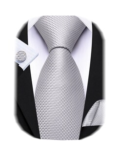 Foto 1 | Foto 1 | Set De Corbata Clásica De Seda Barry.wang Para Hombre Con Pañuelo De Bolsillo - Venta Internacional.