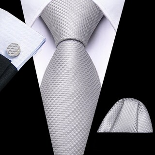 Foto 3 | Foto 3 | Set De Corbata Clásica De Seda Barry.wang Para Hombre Con Pañuelo De Bolsillo - Venta Internacional.