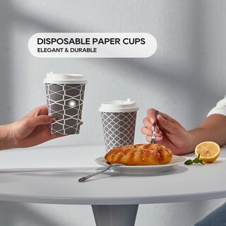 Foto 5 | Foto 5 | Juego De 100 Tazas De Café Desechables Jolly Party De 16 Onzas Con Tapas - Venta Internacional.