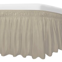 Falda De Cama Easy-going Para Cama Individual/doble Con Caída De 56 Cm Beige - Venta Internacional.