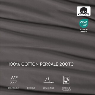 Foto 4 | Foto 4 | Juego De Sábanas Lacoste 100% Algodón Percal King Gris Oscuro - Venta Internacional.