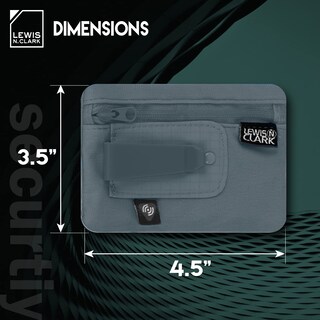 Foto 2 | Foto 2 | Cinturón De Dinero Lewis N. Clark Con Bloqueo Rfid Para Mujeres Y Hombres - Venta Internacional.