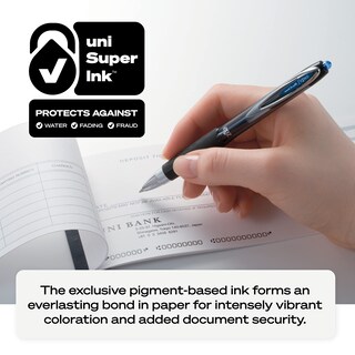 Foto 6 | Foto 6 | Bolígrafos De Gel Uni-ball 207 Edición Cinta Rosa Punta Media Negro Paquete De 36 - Venta Internacional.