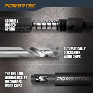 Foto 7 | Foto 7 | Broca Para Clavijas Powertec Autocentrante De Titanio 1/4'' Para Estantes - Venta Internacional.