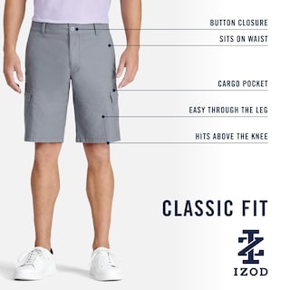 Foto 6 | Foto 6 | Bermuda Cargo Para Hombre Izod Golf Swing Flex Stretch Clásico Khaki - Venta Internacional.