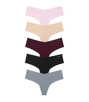 Calzón Tanga Victoria's Secret Pink Sin Líneas Color Rosa Claro Talla Xs - Venta Internacional.