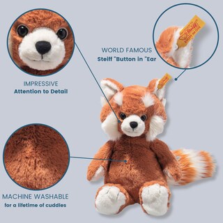 Foto 2 | Foto 2 | Peluche Steiff Soft Cuddly Friends Benji Panda Rojo 28 Cm - Venta Internacional.