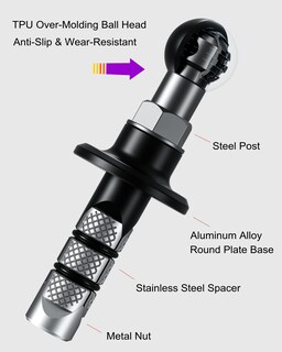 Foto 3 | Foto 3 | Base De Montaje Para Vástago De Horquilla De Motocicleta Brcovan Metal Con Bola Tpu De 17mm - Venta Internacional.