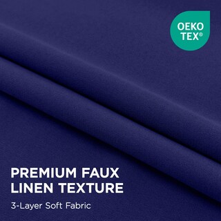 Foto 4 | Foto 4 | Cortinas Blackout Joydeco De Lino Térmicas 100% Opacas 180x183 Cm - Venta Internacional.