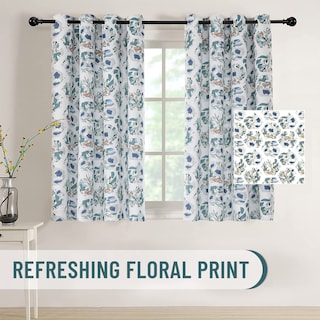 Foto 2 | Foto 2 | Cortinas Joydeco Boho Floral Verde De 180 Cm De Largo Para Dormitorio 2 Paneles - Venta Internacional.