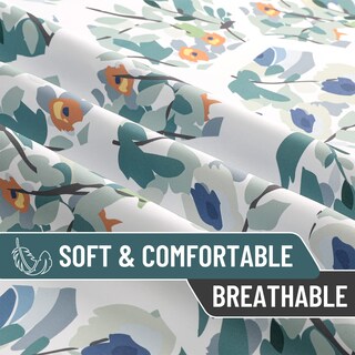 Foto 4 | Foto 4 | Cortinas Joydeco Boho Floral Verde De 180 Cm De Largo Para Dormitorio 2 Paneles - Venta Internacional.