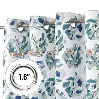 Foto 6 | Foto 6 | Cortinas Joydeco Boho Floral Verde De 180 Cm De Largo Para Dormitorio 2 Paneles - Venta Internacional.