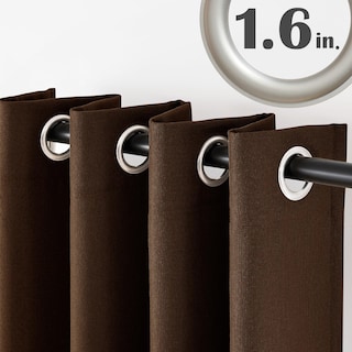 Foto 2 | Foto 2 | Cortina Jazmín Con Textura De Lino Para Oscurecimiento De Habitaciones 183x132 Cm Marrón - Venta Internacional.