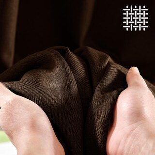 Foto 4 | Foto 4 | Cortina Jazmín Con Textura De Lino Para Oscurecimiento De Habitaciones 183x132 Cm Marrón - Venta Internacional.