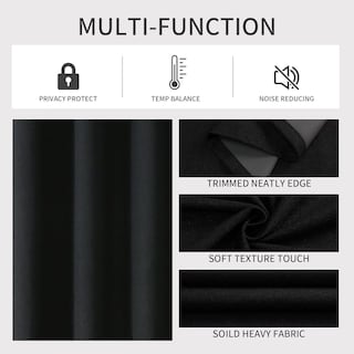 Foto 4 | Foto 4 | Cortinas Blackout Joydeco 100% Oscurecimiento 100x275 Cm 1 Panel - Venta Internacional.