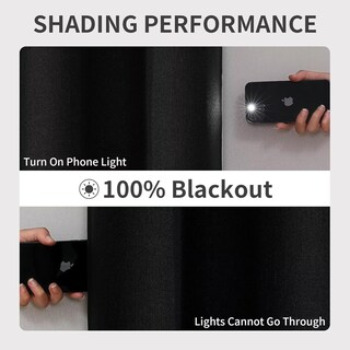 Foto 6 | Foto 6 | Cortinas Blackout Joydeco 100% Oscurecimiento 100x275 Cm 1 Panel - Venta Internacional.