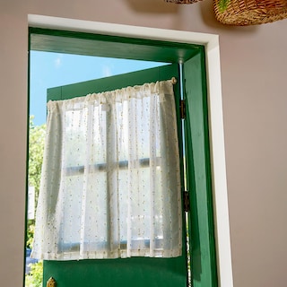 Foto 2 | Foto 2 | Cortinas De Cocina Jinchan Semitranslúcidas Sunlit Grove 60 Cm 2 Paneles - Venta Internacional.