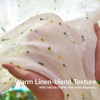 Foto 7 | Foto 7 | Cortinas De Cocina Jinchan Semitranslúcidas Sunlit Grove 60 Cm 2 Paneles - Venta Internacional.