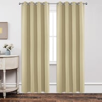 Cortinas Blackout Joydeco Aislantes Térmicas 160x160 Cm Beige - Venta Internacional.