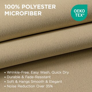 Foto 2 | Foto 2 | Cortinas Blackout Joydeco Aislantes Térmicas 160x160 Cm Beige - Venta Internacional.