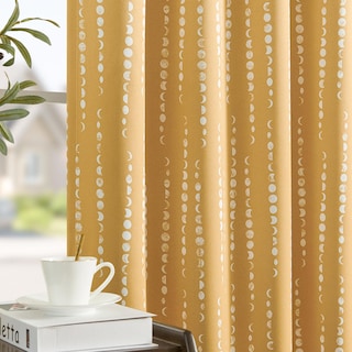 Foto 2 | Foto 2 | Cortinas Jinchan Blackout Bohemias Con Fases Lunares 275x270 Cm Amarillo - Venta Internacional.