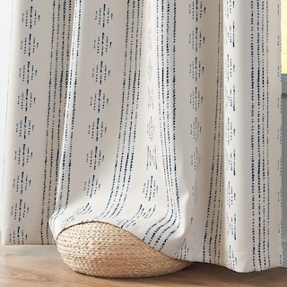 Foto 7 | Foto 7 | Cortinas Jinchan Blackout 244 Cm Azul Sobre Beige 2 Paneles - Venta Internacional.