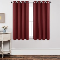 Cortinas Opacas Joydeco Con Aislamiento Térmico De 160 X 160 Cm Color Burdeos - Venta Internacional.