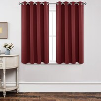 Cortinas Opacas Joydeco Aislantes Térmicas 115x114 Cm Burdeos - Venta Internacional.