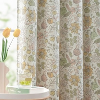 Cortinas Jinchan Para Guardería Con Opacidad 95% Floral Amarillo 244 Cm - Venta Internacional.