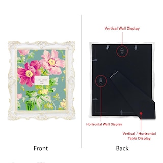 Foto 2 | Foto 2 | Marco De Fotos Laura Ashley Blanco Y Dorado De Resina 20x25 Cm - Venta Internacional.