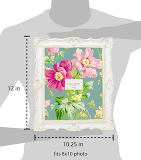 Foto 3 | Foto 3 | Marco De Fotos Laura Ashley Blanco Y Dorado De Resina 20x25 Cm - Venta Internacional.