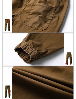 Foto 5 | Foto 5 | Pantalón Jogger Chino Holgado Con Lavado Para Hombre Khaki Talla 34 - Venta Internacional.