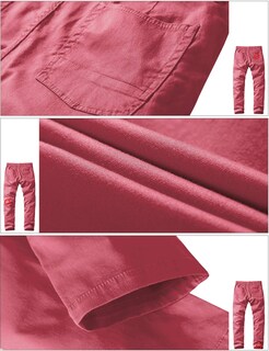 Foto 5 | Foto 5 | Pantalones Match Hombre Slim Ajustado Con Frente Plano Casual Rosa Talla 40 - Venta Internacional.